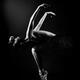 Woman dancer in a black tutu black and white artistic nudes... (thumbnail)