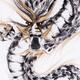 Fierce face of a coiled asian dragon sumi-e ink painting... (thumbnail)