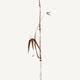 Minimalistic bamboo branch with leaves sumi-e artwork brown on light b... (thumbnail)