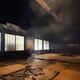 Traditional Japanese Gassho house interior with an open fire pit Irori... (thumbnail)