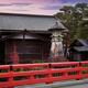Hie Shinto Shrine and a red bridge artistic scenery in Takayama... (thumbnail)