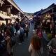Kamisannomachi old merchant town street in Takayama Japan lined with s... (thumbnail)