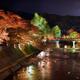 Nighttime autumn scenery of Miyagawa river in Takayama Japan with illu... (thumbnail)