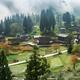 Japanese mountain village Ainokura with Gassho-style traditional rural... (thumbnail)