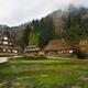 Ainokura mountain village with traditional Gassho farm houses and rice... (thumbnail)