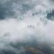 Fog covered mountain forest abstract nature scenery Toyama Japan... (thumbnail)
