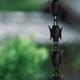 Rain chain Kusari-toi kusari-doi with rain water running down at Japan... (thumbnail)