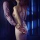 Elegant couple kissing romantic sensual portrait of a man embracing a... (thumbnail)