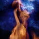Nude native woman performing shamanic witchcraft ritual dancing by the... (thumbnail)
