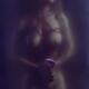 Surreal art nude concept of a beautiful nude woman with a rose tied wi... (thumbnail)