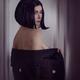 Sensual portrait of a beautiful asian woman with short black hair and... (thumbnail)