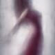 Woman in red dress graceful silhouette suspended in leaping motion beh... (thumbnail)