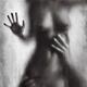 Man hands caressing woman half naked body Sensual couple behind wet gl... (thumbnail)