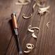 Chisel and wood shavings Carpentry tool still life... (thumbnail)