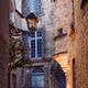 Old town streets with sandstone buildings at dawn in South of France... (thumbnail)