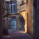 Old street with stone houses and a lantern in a historic town of Sarla... (thumbnail)