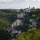 Medieval village on a cliffside Rocamadour France landscape scenery... (thumbnail)