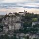 Fine art panorama of Rocamadour French clifftop village built into roc... (thumbnail)