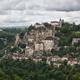 Panoramic landscape of Rocamadour medieval clifftop village in France... (thumbnail)