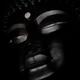 The Great Buddha statue face on black background... (thumbnail)