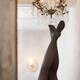 Sexy woman legs in black stockings reflecting in a mirror of a histori... (thumbnail)