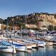 Boats in a quay of Cassis port town in Southern France Panoramic scene... (thumbnail)