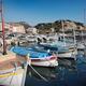 Boats docked in a quay of Cassis port town in France... (thumbnail)