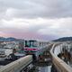 Osaka Monorail train in Osaka city sunset scenery Japan... (thumbnail)