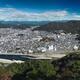 Gifu aerial city scenery on the Nagara River with Mount Dodogamine und... (thumbnail)