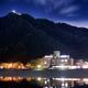 Gifu Castle Gifu-jo illuminated at night on top of Mount Kinka Kinka-z... (thumbnail)