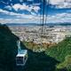 Cable car in aerial scenery of Mt Kinka Ropeway City of Gifu Mount Kin... (thumbnail)