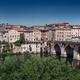 Town of Albi panorama with buildings along river Tarn and old bridge P... (thumbnail)