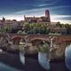 Albi Southern France Sainte-Cecile cathedral and old bridge Pont Vieux... (thumbnail)