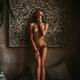 Nude sexy exotic woman with Henna or Mehndi body art on her naked body... (thumbnail)