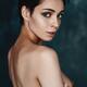 Portrait of a sexy topless woman with short dark hair and an expressiv... (thumbnail)