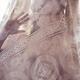 Young woman undressing looking through sheer white lace nightgown cove... (thumbnail)