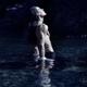 Dramatic portrait of a shirtless man with bare torso standing in water... (thumbnail)