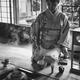 Japanese woman tea ceremony master making matcha in traditional tea ho... (thumbnail)