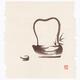 Oriental Zen fine art painting of antique Japanese teapot with a tea c... (thumbnail)