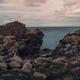 Dramatic coastal scenery of the Irish Sea rocky shore in Co Louth Irel... (thumbnail)