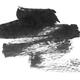 Brushstroke Black calligraphy ink continuous brush strokes on white ba... (thumbnail)