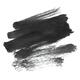 Long zig-zagging brush stroke with calligraphy ink on white background... (thumbnail)