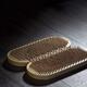 Closeup of Yogic Sadhu Board of sharp metal nails... (thumbnail)