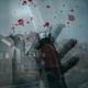 Murder and homicide concept of a hand with a knife and blood droplets... (thumbnail)