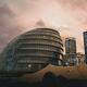 London City Hall building in dramatic sunset city scenery... (thumbnail)