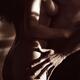 Nude woman and a man embracing Black and white artistic sensual closeu... (thumbnail)