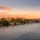 River Guadalquivir in Seville Spain and the Giralda Cathedral in panor... (thumbnail)