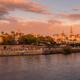 Seville Spain sunset scenery of the Giralda Cathedral and the River Gu... (thumbnail)