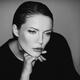 Black and white portrait of a stylish luxurious woman with a pensive s... (thumbnail)