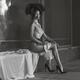 Fine art fashion-boudoir portrait of a sexy lady in lace lingerie and... (thumbnail)